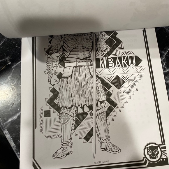 (2)DISNEY MARVEL Black Panther Wakanda Forever Advanced Coloring & Sticker Books - Picture 4 of 7